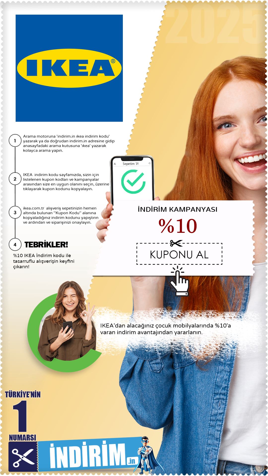 %10 Ikea Çocuk Mobilyası İndirim Kampanyası