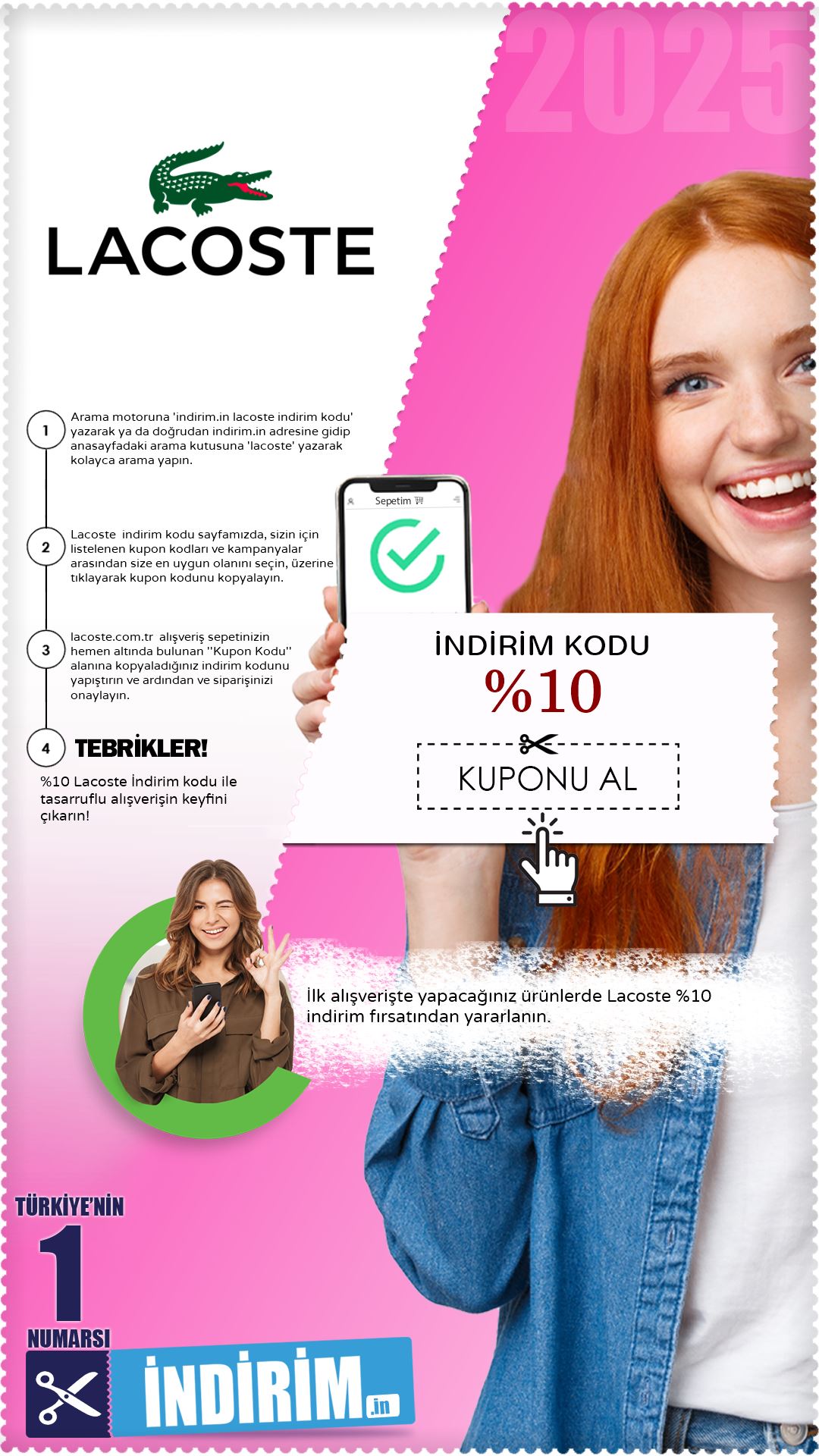 %10 İlk Alışverişte Lacoste İndirimi