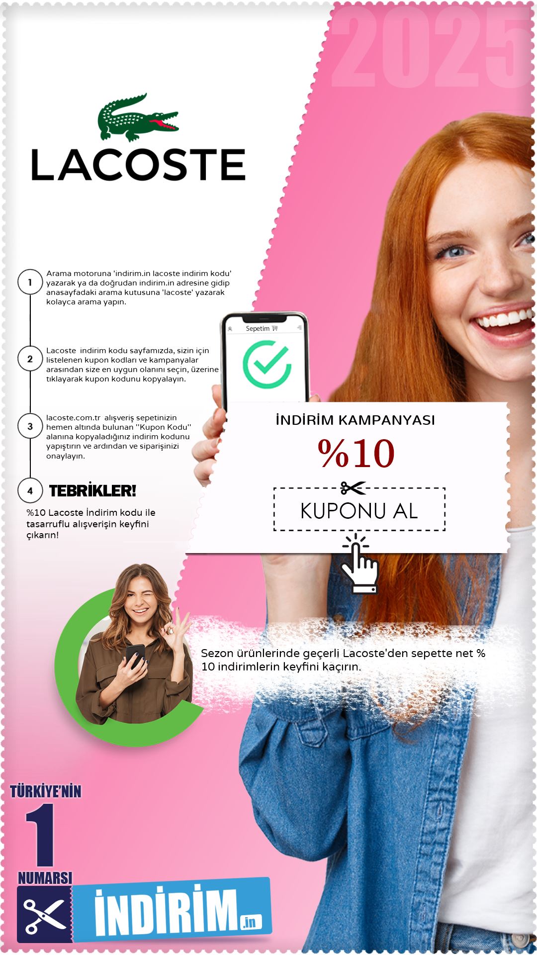 %10 Lacoste İndirim Fırsatı