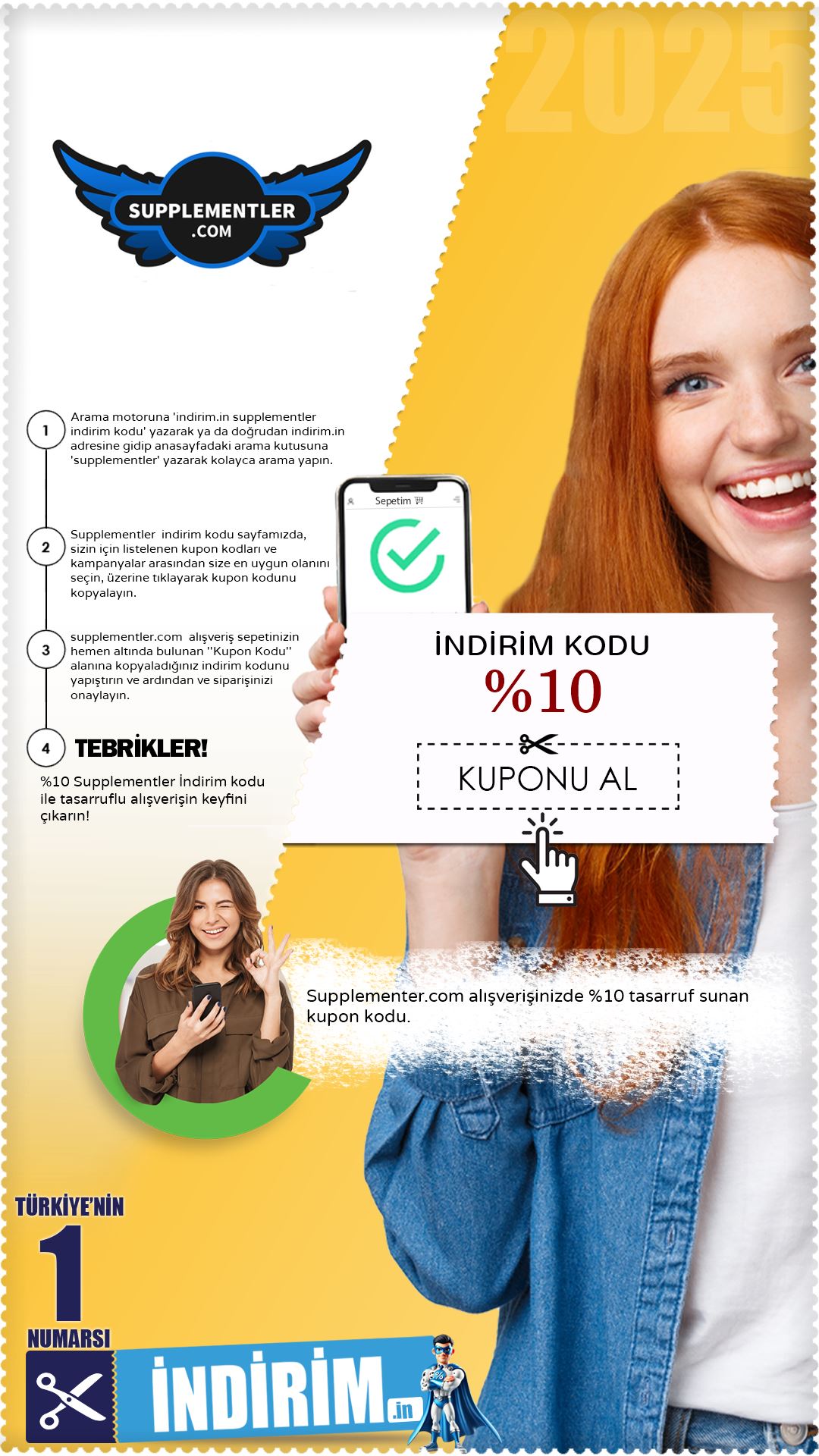 %10 Supplementer İndirim Kodu