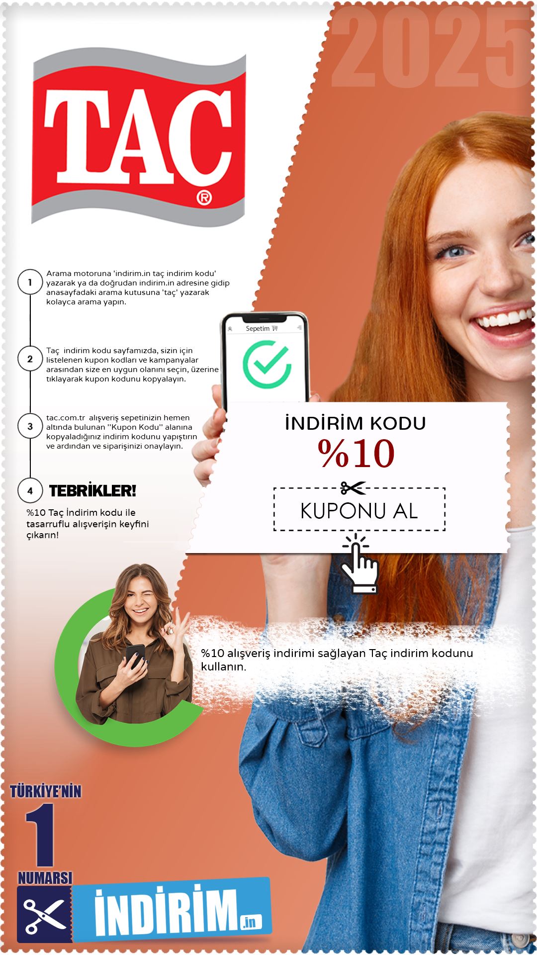 %10 Tasarruf Sunan Taç İndirim Kuponu