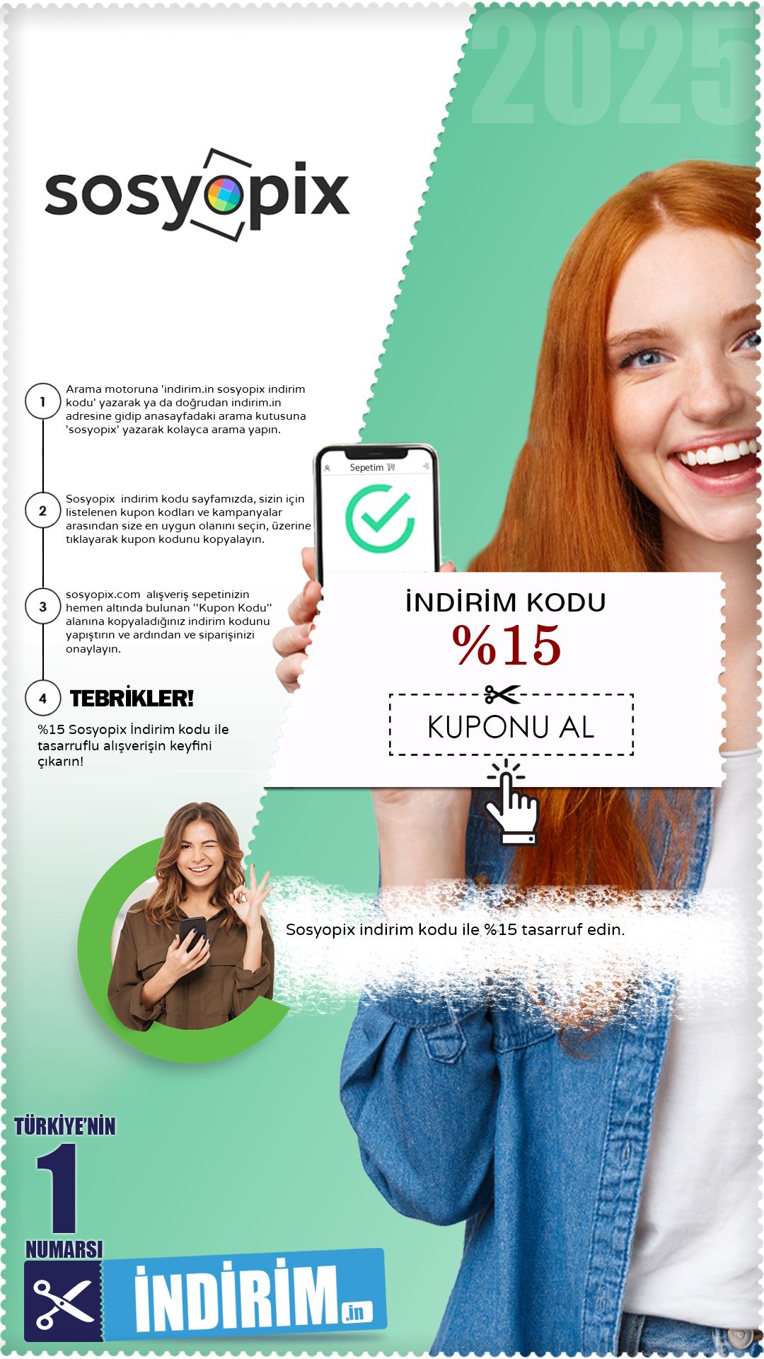 %15 Sosyopix İndirim Kodu