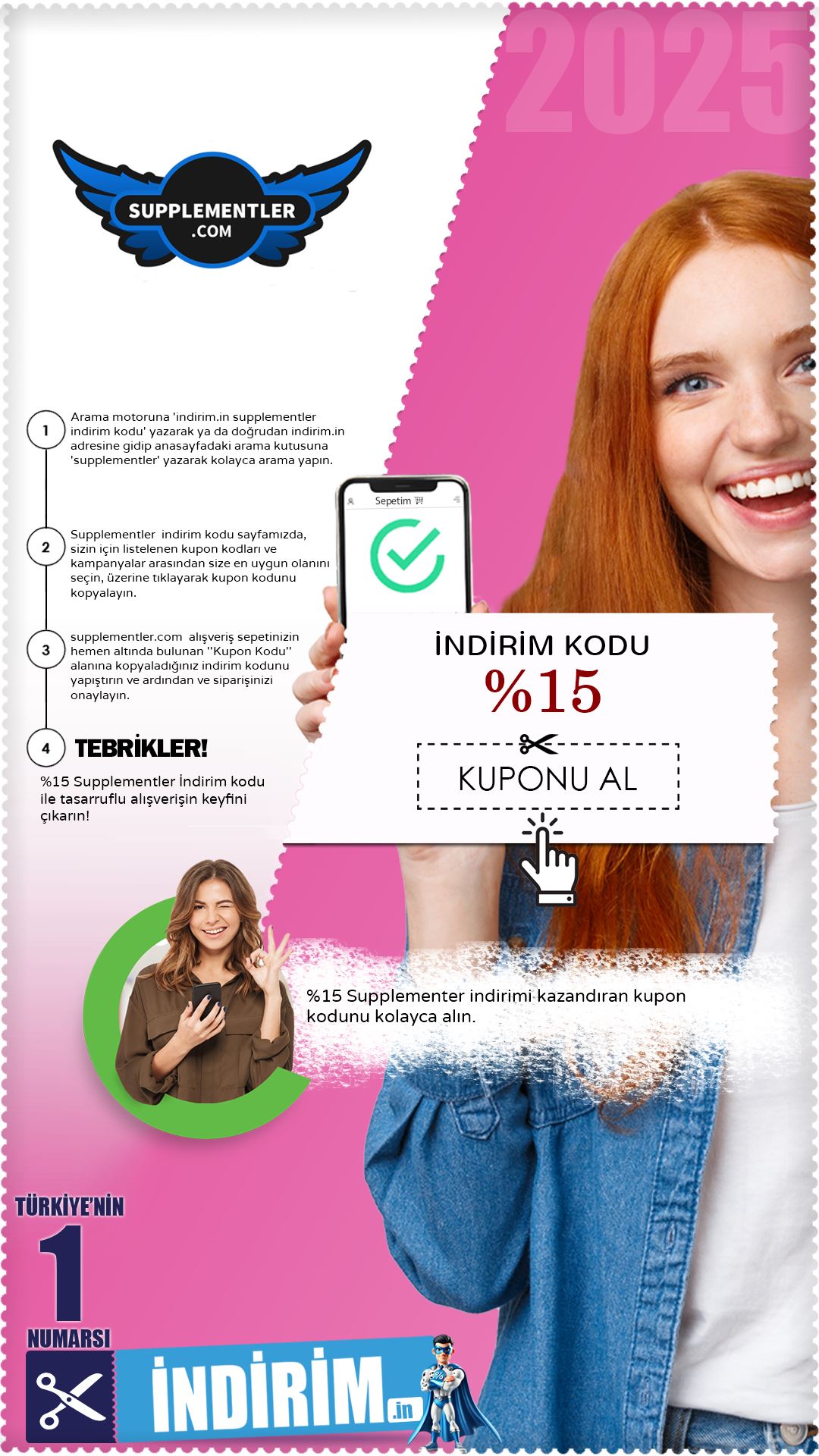%15 Supplementer Kupon Kodu