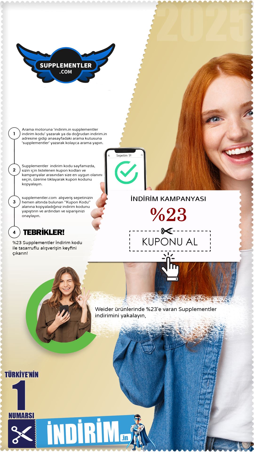 %23 Supplementler Weider İndirimi