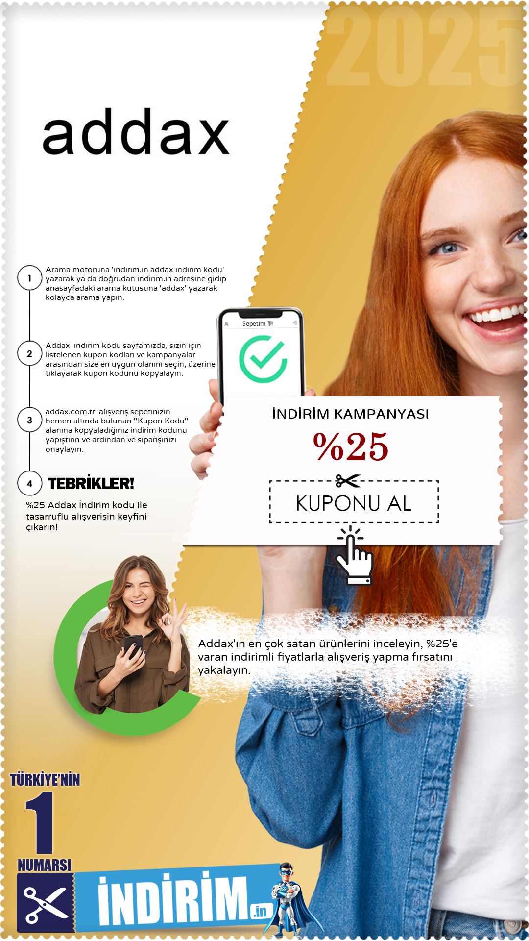 %25 Addax İndirim Kampanyası