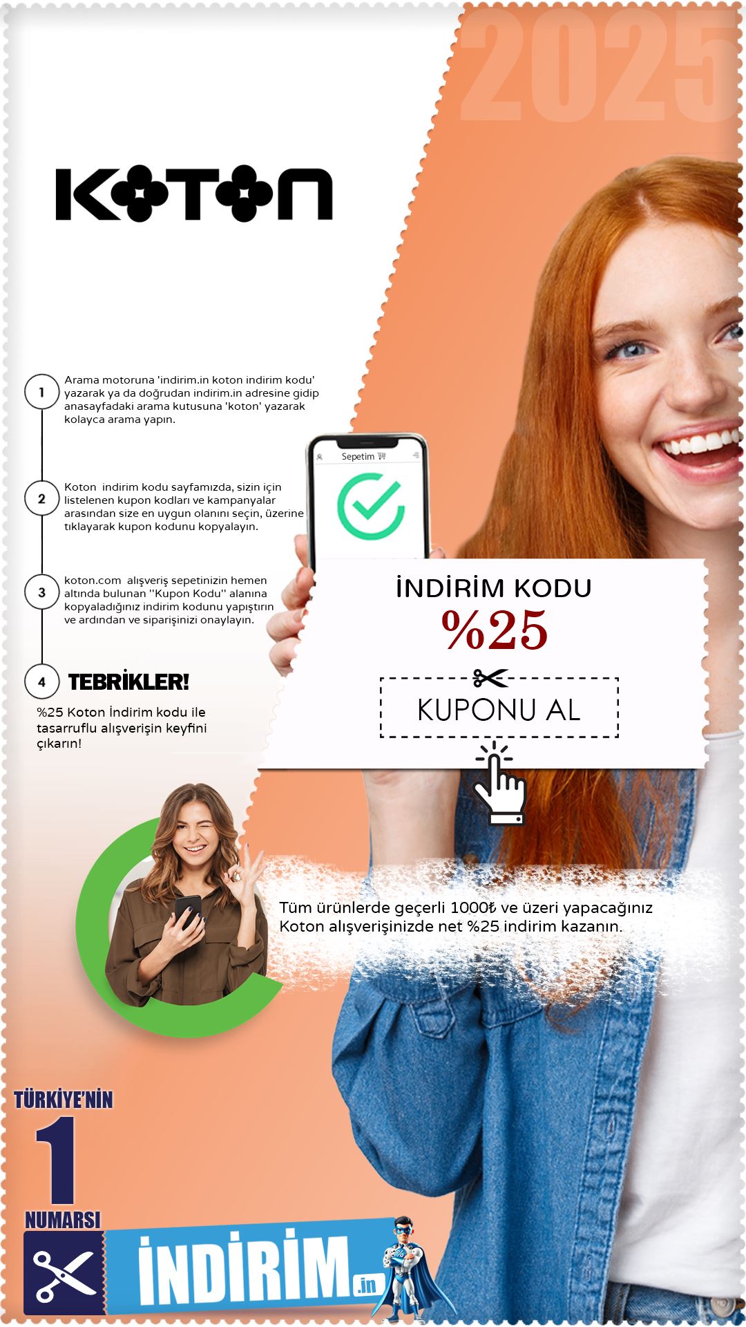  %25 Koton İndirim Kodu