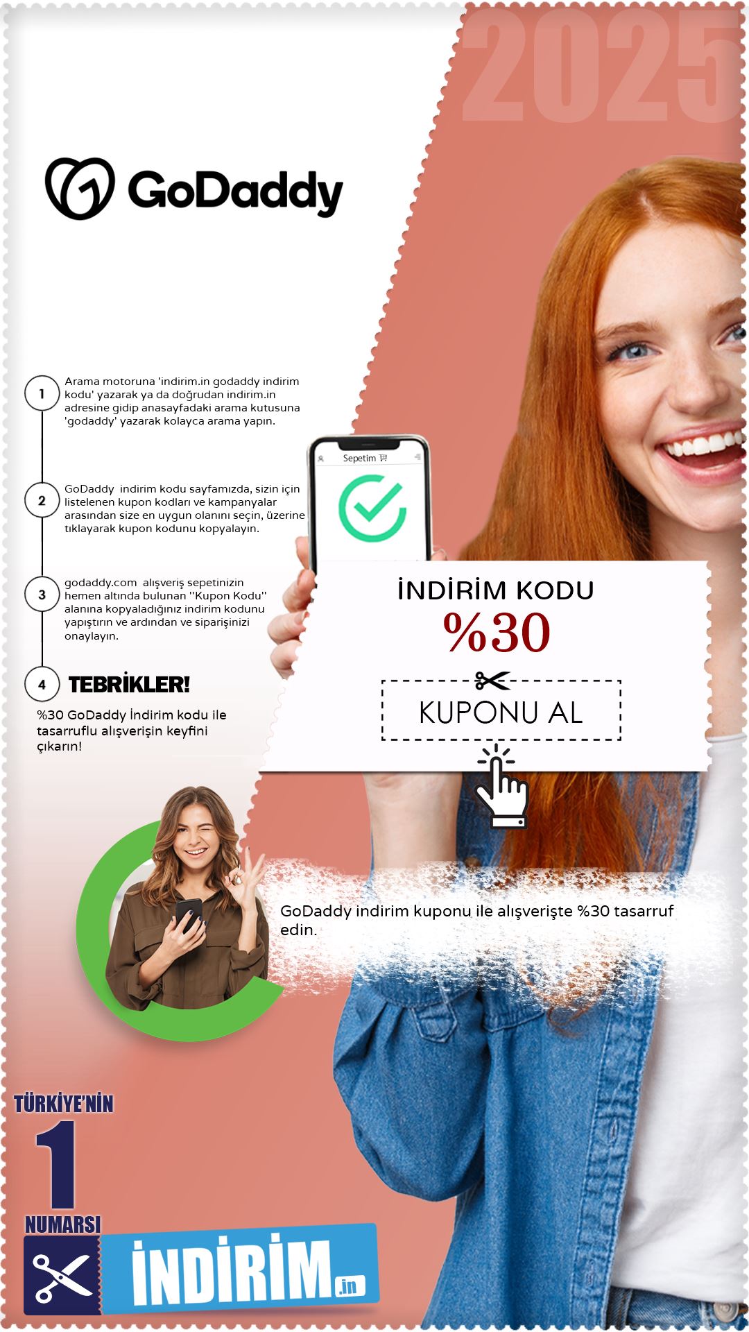 %30 Godaddy İndirim Kodu