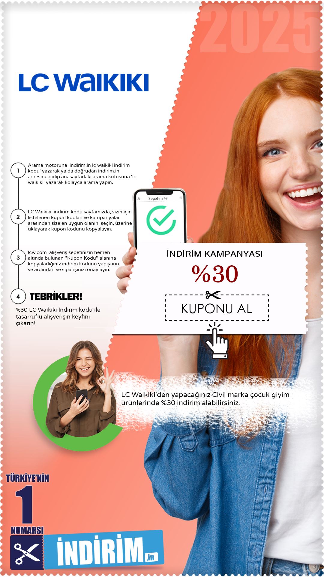 %30 Lc Waikiki Çocuk Giyim Kuponu