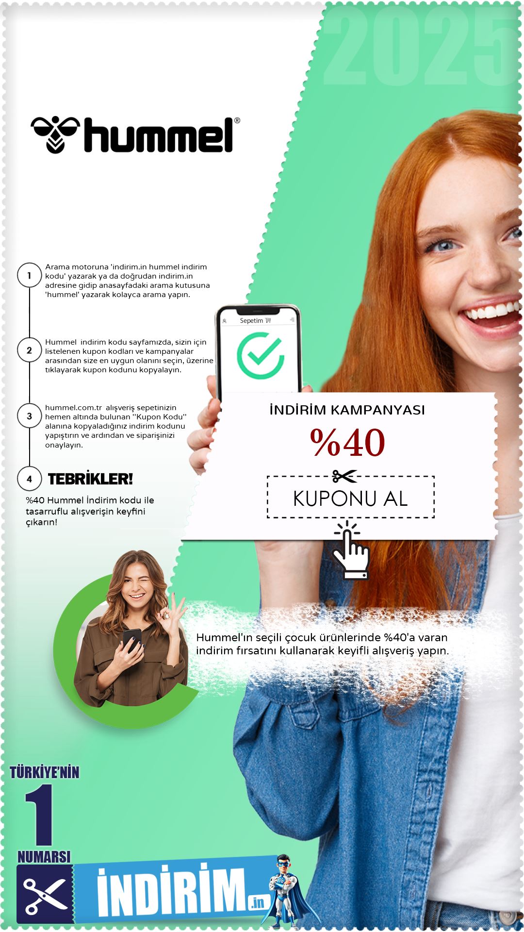 %40 Hummel Çocuk Ürünleri İndirim Avantajı