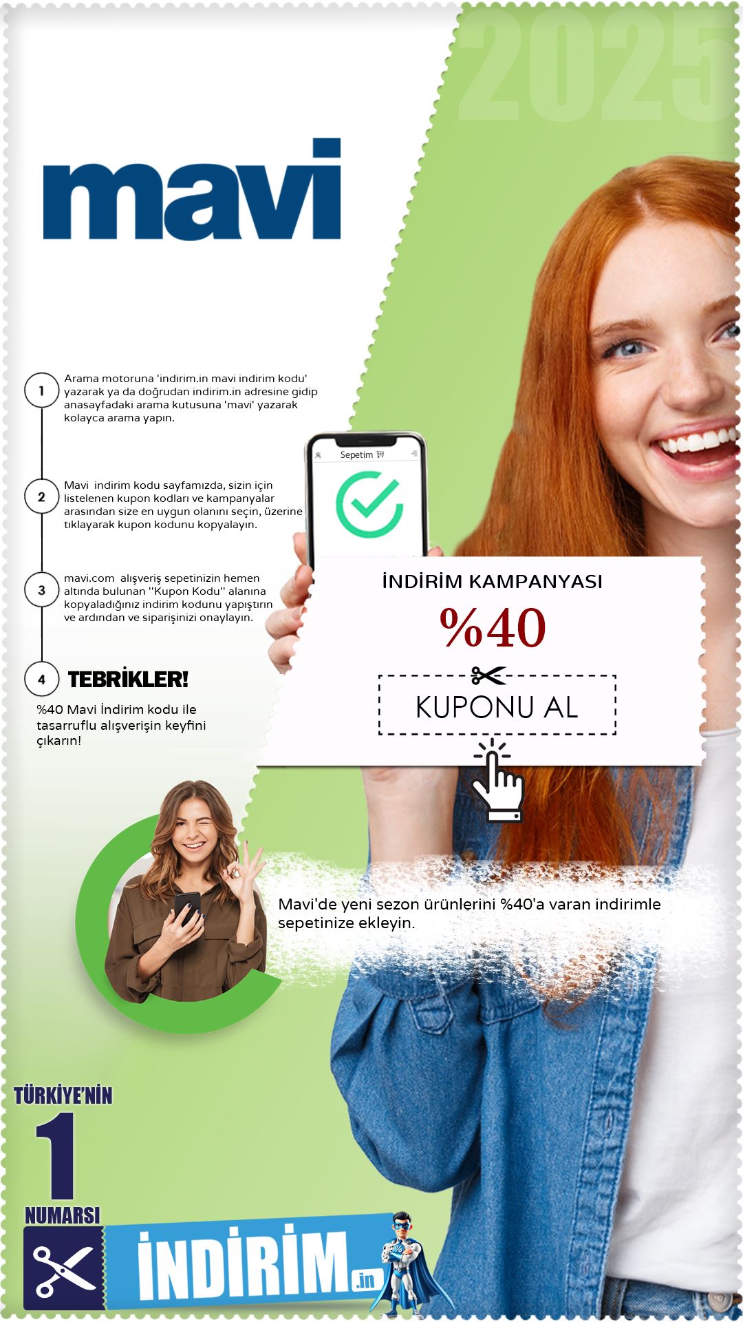 %40 Mavi Yeni Sezon İndirimi