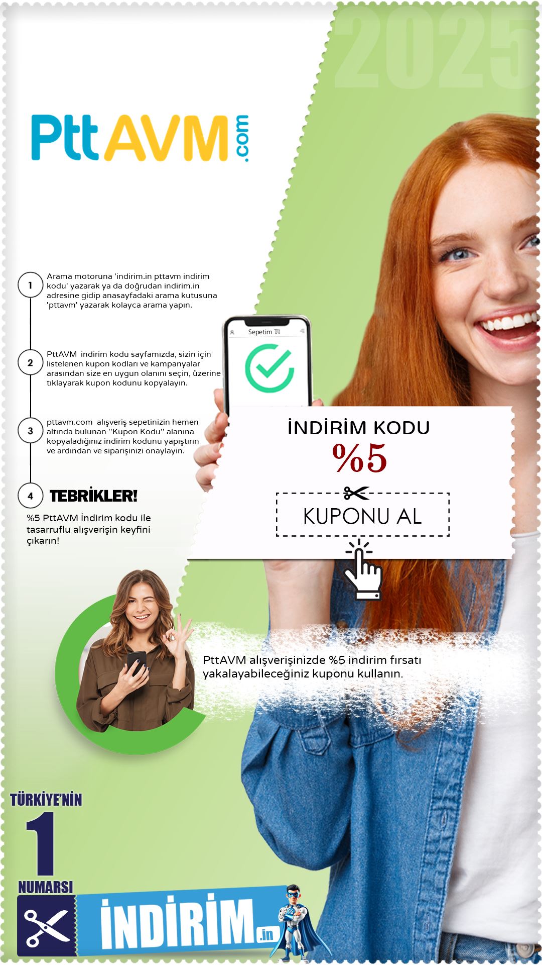%5 PttAVM indirim kuponu