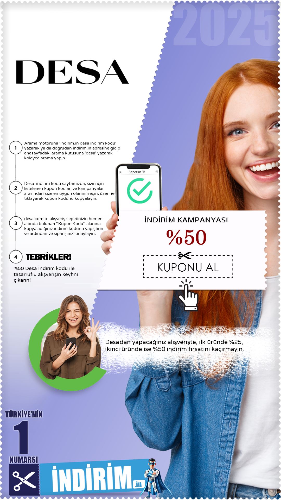 %50 Desa İndirim Fırsatı