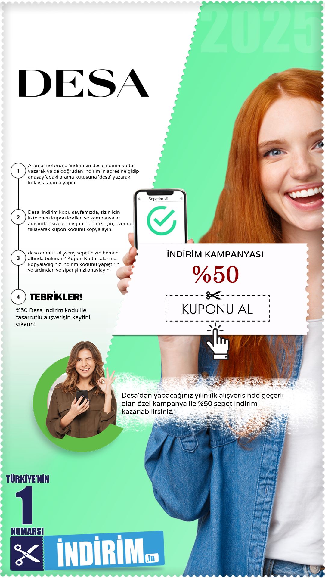 %50 Desa Yeni Yıl Avantajı