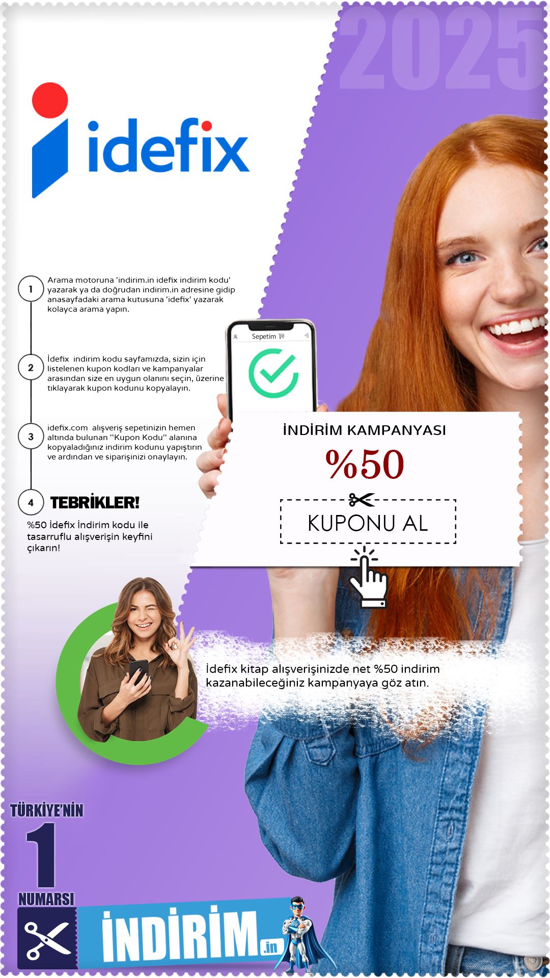 %50 İdefix Kitap İndirimi