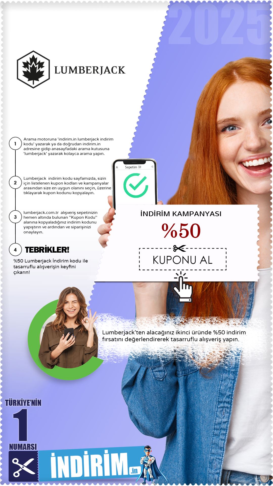 %50 Lumberjack İndirim Fırsatı