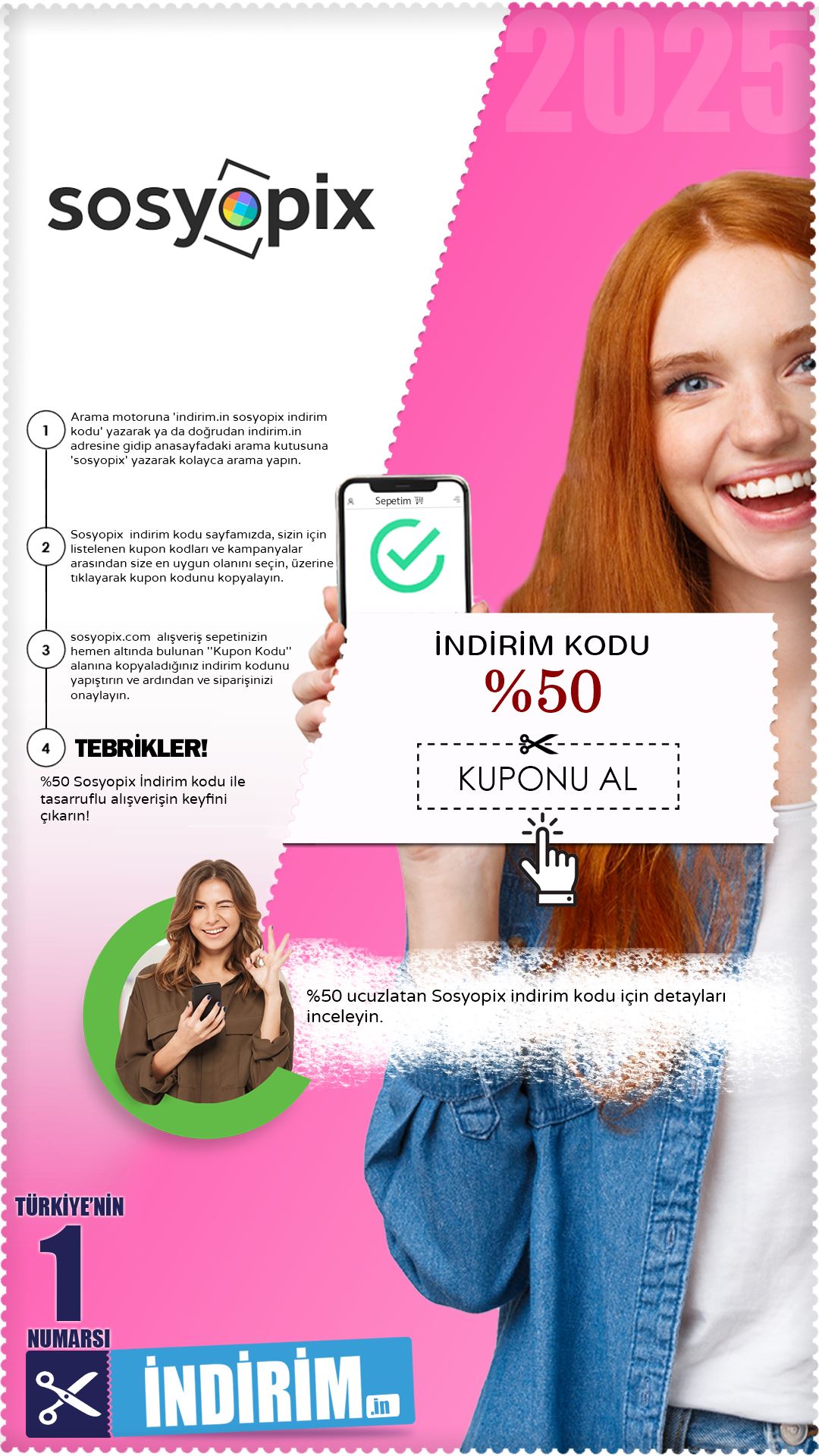 %50 Sosyopix İndirim Kodu
