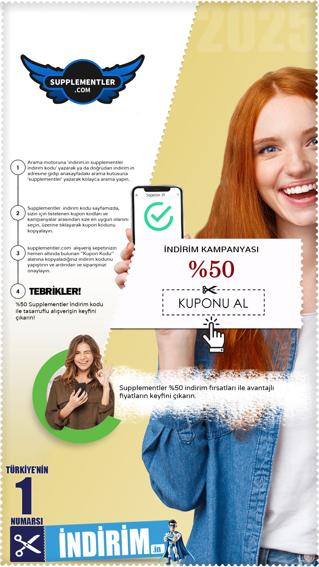 %50 Supplementler İndirim Kampanyası